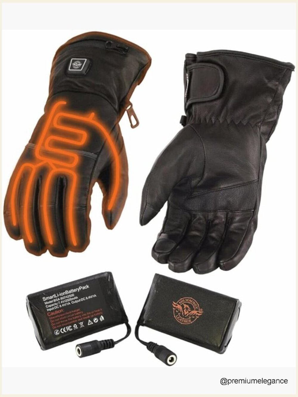 Heated Gloves Touch Screen Fingers Battery Included